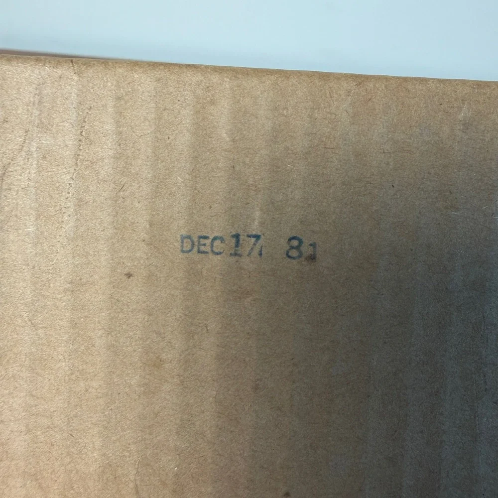 Vintage 1981 Emge's American Cheese 5lb Cardboard Box Fort Branch Indiana